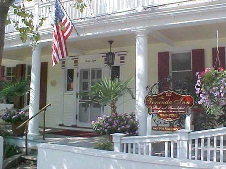 Front Door Showing Ornate Molding, Bed & Breakfast Signage & Upper Balastrade